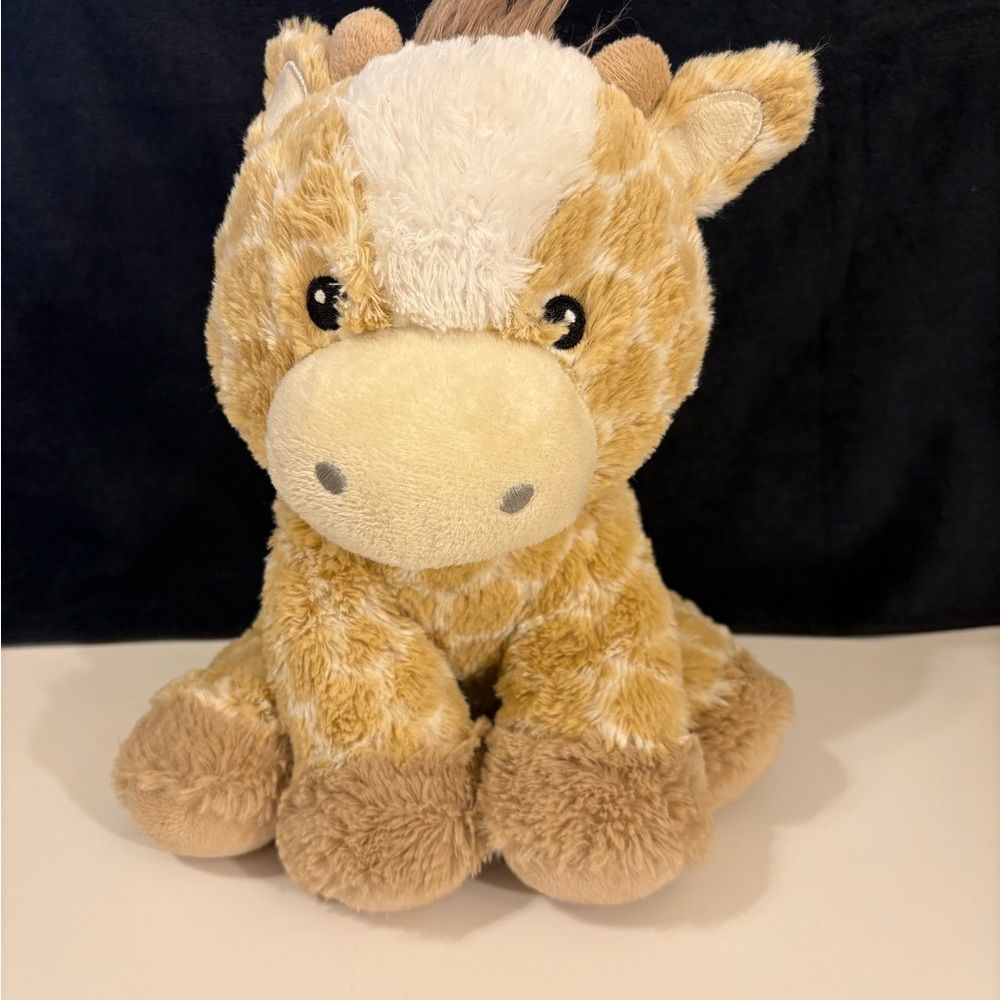 Bloomin Baby Giraffe Stuffed Plush Lovey Rattle Toy 10”